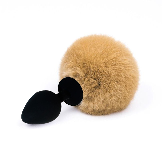 Пробка с кофейным хвостом зайки "Vandersex" черная, S 